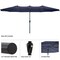 Pure Garden 15 Ft Double Patio Umbrella, Navy 50-LG1284 - alternate 7